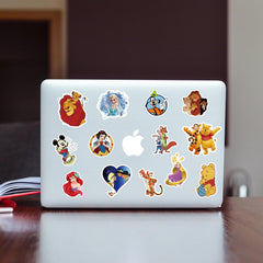 YONGAI princess decals on a skateboard enhancing style and durable adhesion