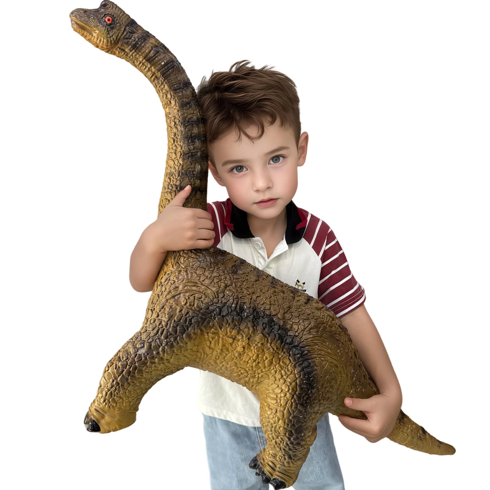 YONGJULE brachiosaurus 32inch standing toy for imaginative play and display.