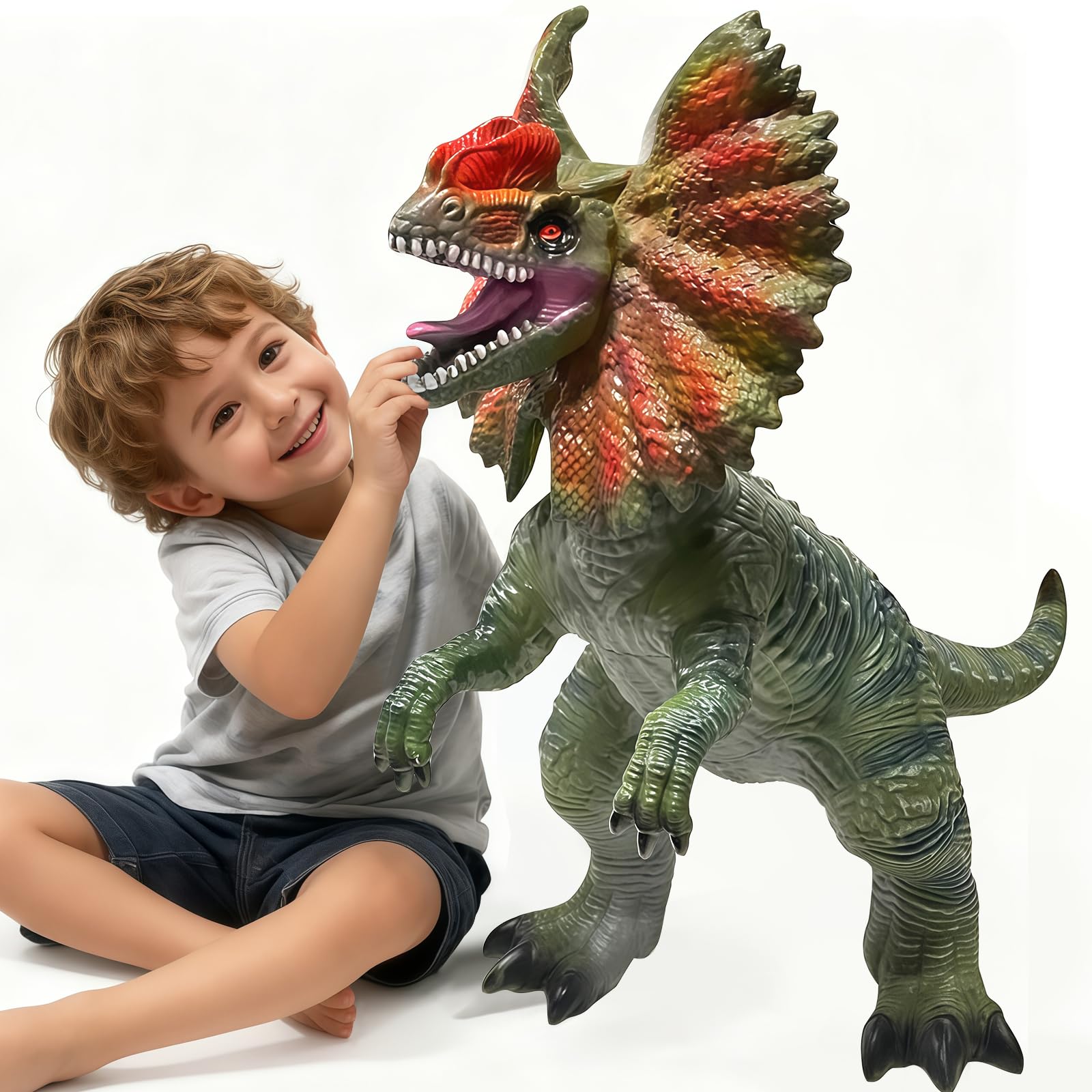 YONGJULE dinosaur used as birthday party decor and centerpiece