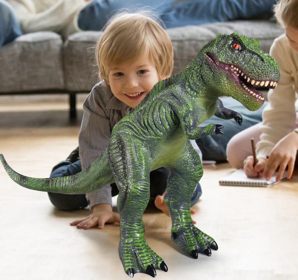 YONGJULE inflatable dino set inflates easily for quick setup and storage.