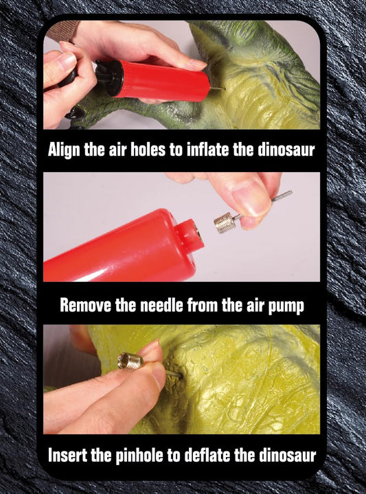 YONGJULE inflatable dino stand-up model for dynamic indoor adventures.