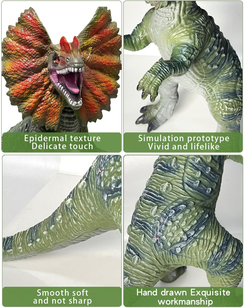 Inflatable dinosaur standing ready for active play or party decor