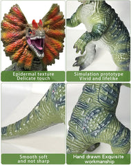 Inflatable dinosaur standing ready for active play or party decor