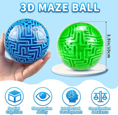 Durable ABS shell with inner maze supports long-lasting mindful challenges.