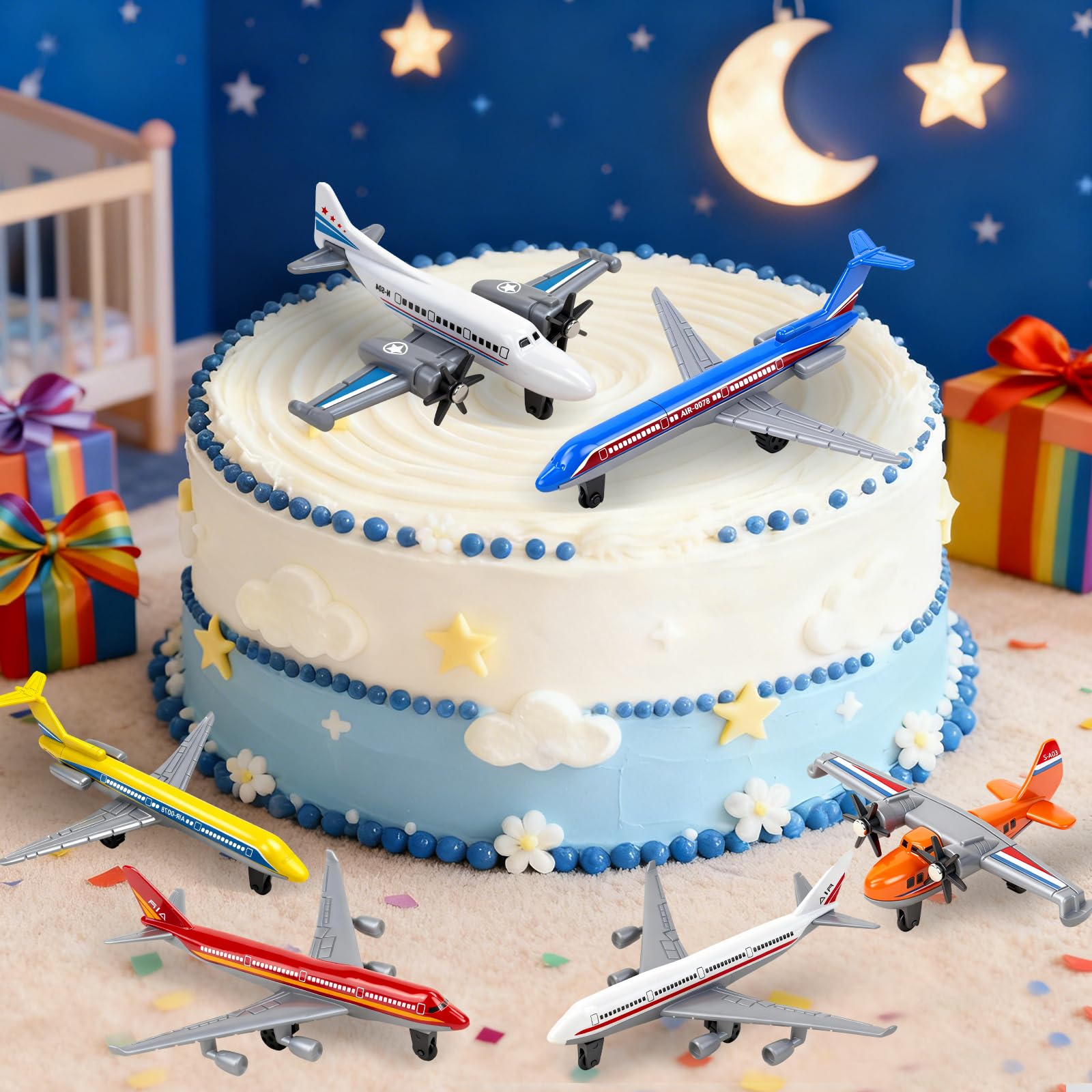 YongnKids planes rolling on a desk with detailed designs