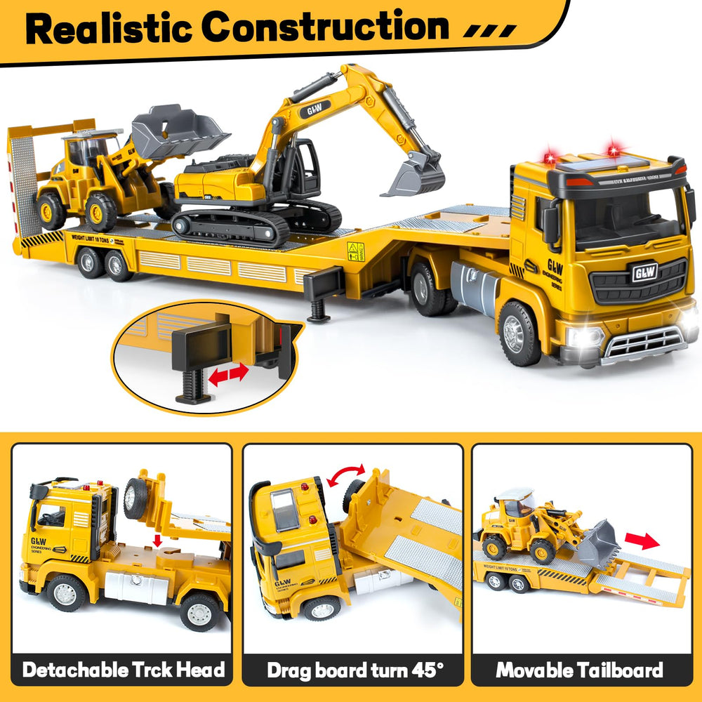 YongnKids excavator arm rotation for authentic operation