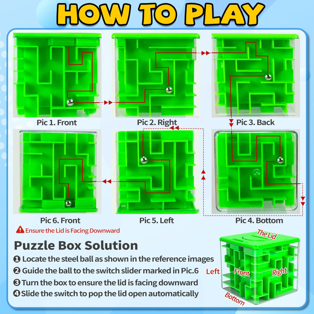 YongnKids money maze ball green, compact brain teaser for quick challenges.