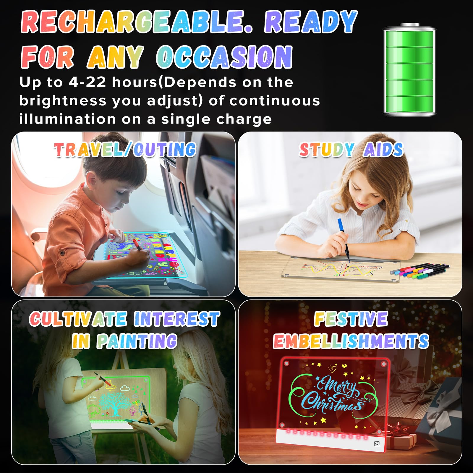 YONHAN magnetic tracing paper included helps secure sheets easily.