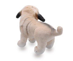 YONLIT lifelike pug plush silicone-frame head captures real posture for posing.