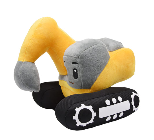 YONLIT soft excavator plush, 11-inch, ideal for cozy storytelling and pretend play.