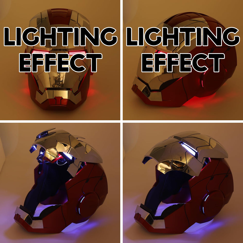 YONTYEQ MK5 helmet LED eyes and sounds boost display immersion.