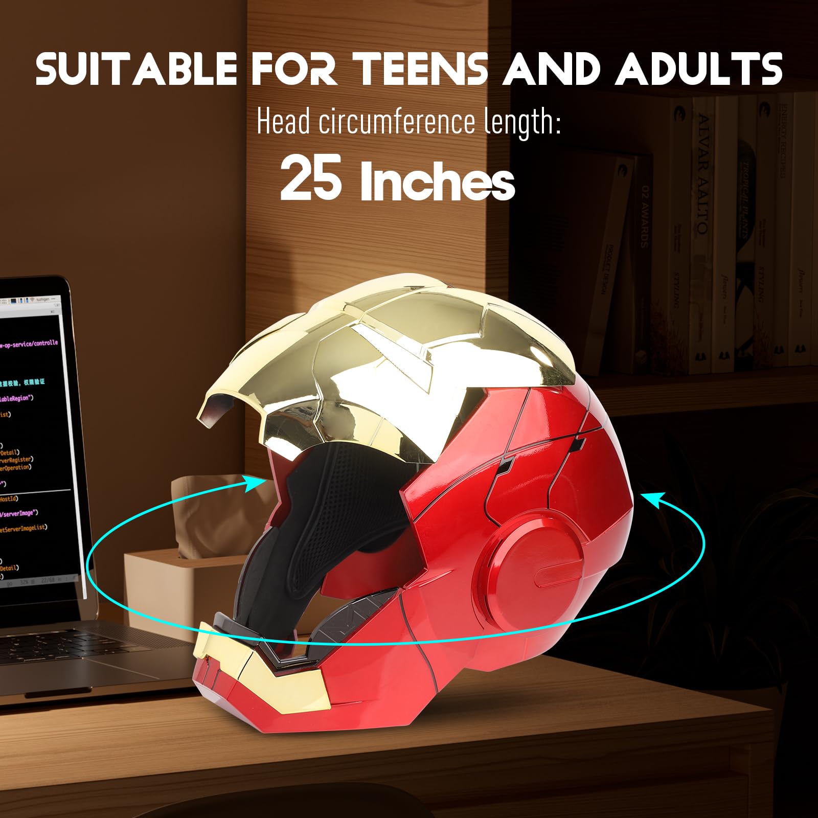 YONTYEQ MK5 helmet voice control enables hands-free operation.