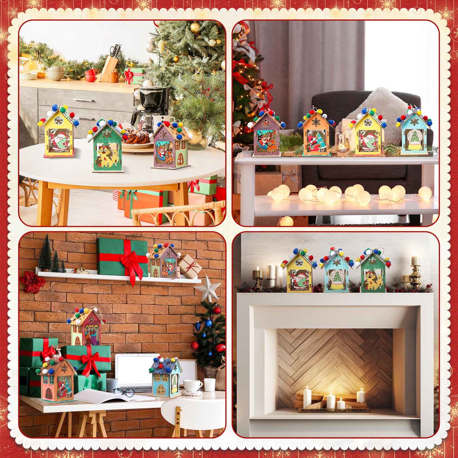 Yookeer DIY Christmas decor centerpieces for warm holiday scenes.