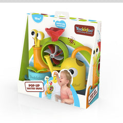 Yookidoo bath toy features bright colors for sensory play.