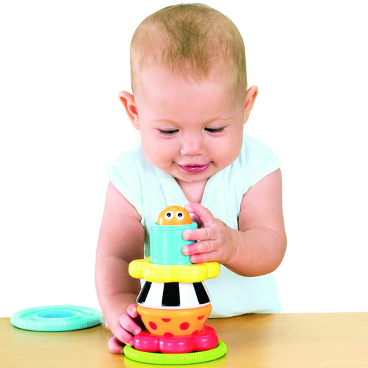 Yookidoo snail rolls across the floor to encourage active movement.
