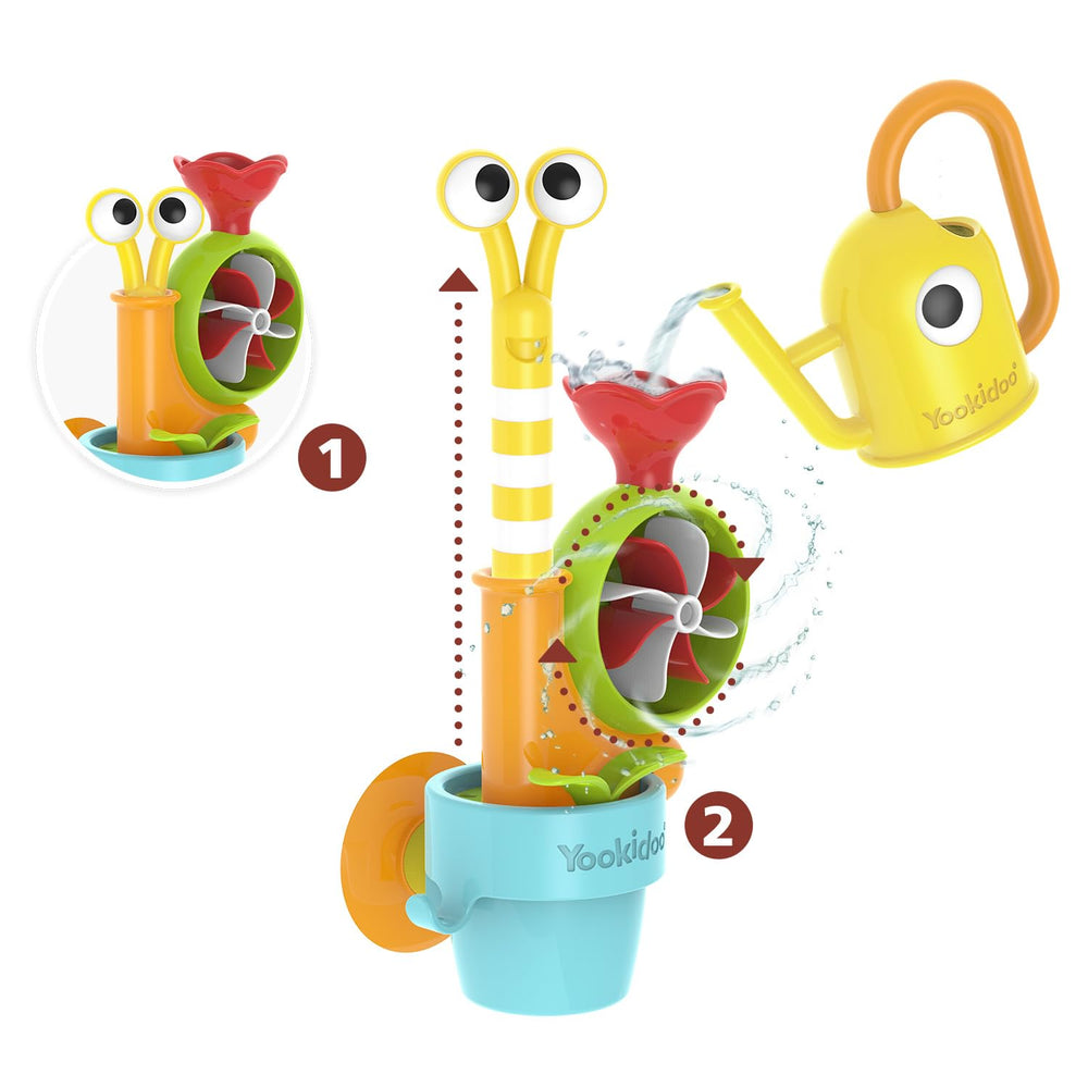 Yookidoo Garden Adventure petals opening reveal bee and worm for storytelling