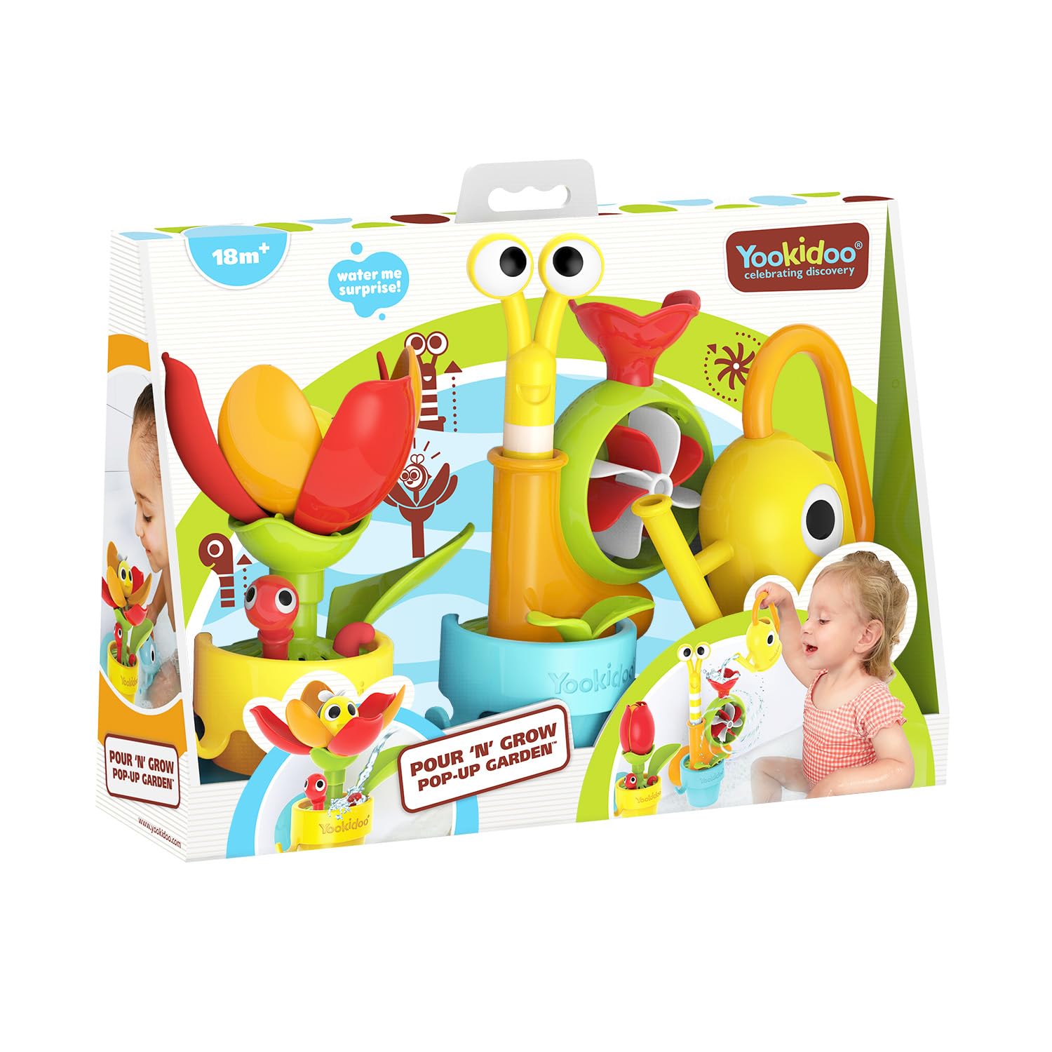 Yookidoo Garden Adventure snail shell spins to entertain and engage toddlers