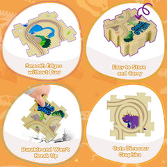YOOYID track toy with smooth edges for safe handling