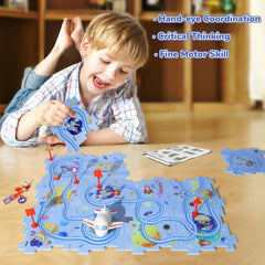 Yooyid airplane on track demonstrates engaging vehicle play and focus.
