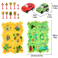 YOOYID easy-to-store-puzzle-track fits neatly in small spaces.