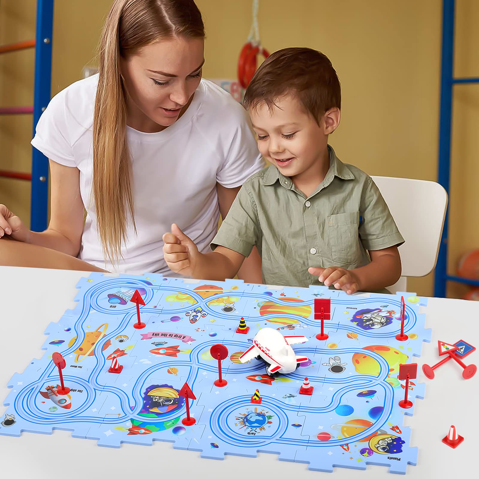 Yooyid puzzle pieces aid hand-eye coordination through guided assembly.