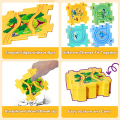 Yooyid Puzzle Racer durable ABS construction withstands rough play