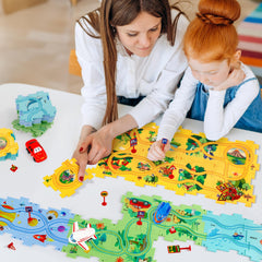 Yooyid Puzzle Racer road signs add variety and teach road awareness during play