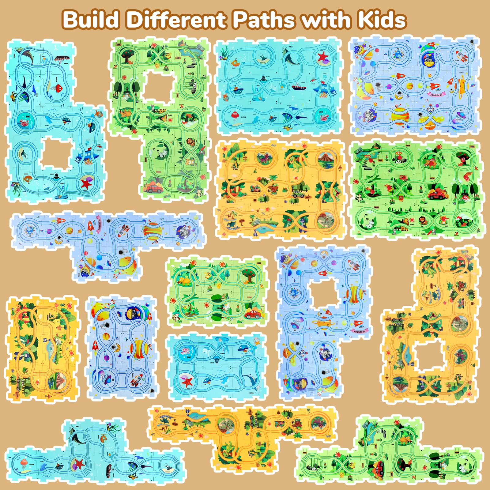 Yooyid Puzzle Racer tiny car cars ready for action and fast race-styled fun