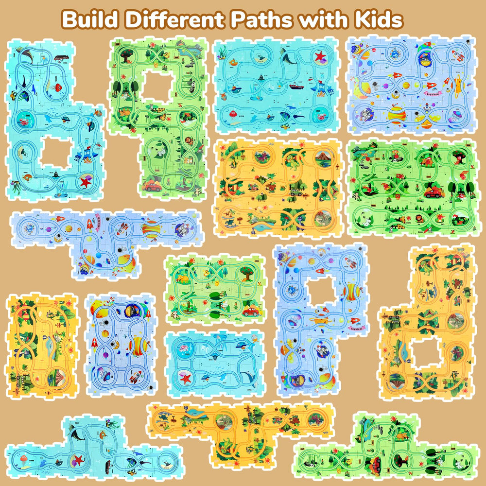 Yooyid Puzzle Racer tiny car cars ready for action and fast race-styled fun