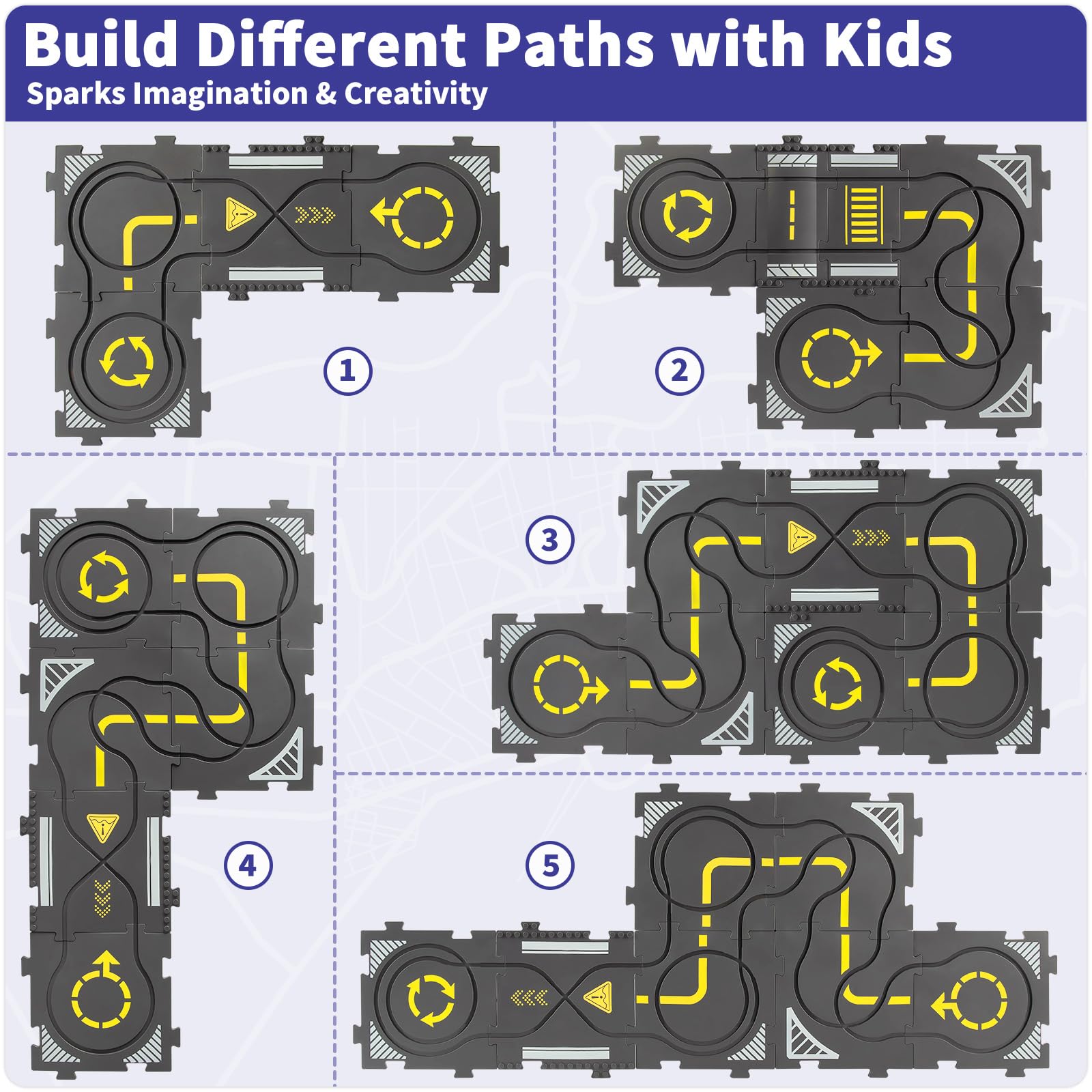 Yooyid Puzzle Track Light Mode highlighting visual cues for focus.