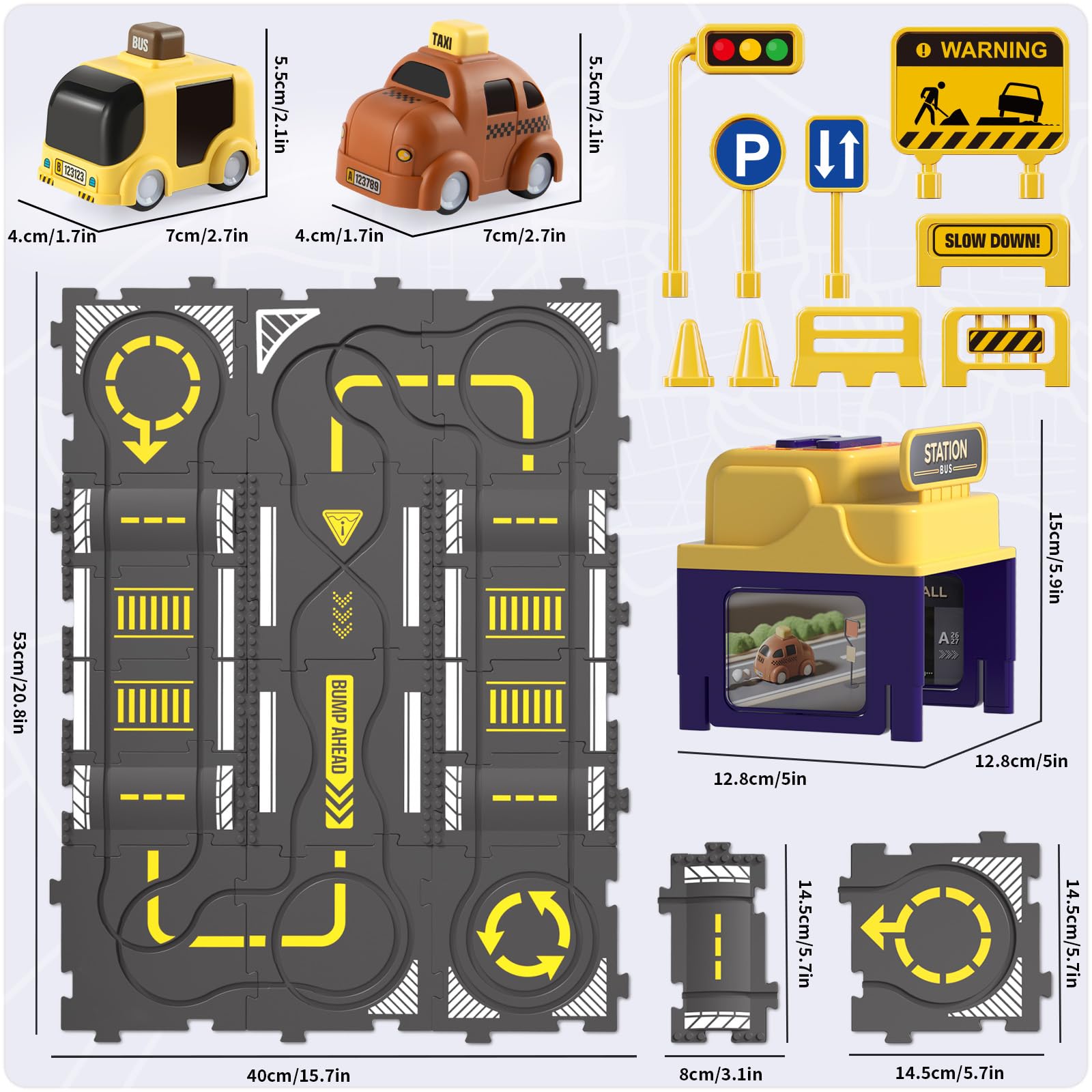 Yooyid Puzzle Track Storage Case making clean-up quick and easy.