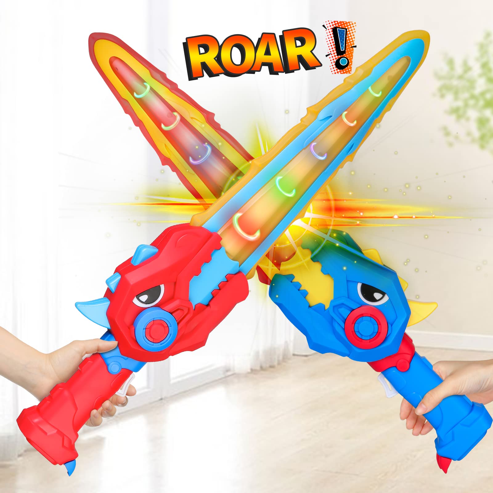 Yooyid sword with sounds and vibration, safe ABS plastic for kids.
