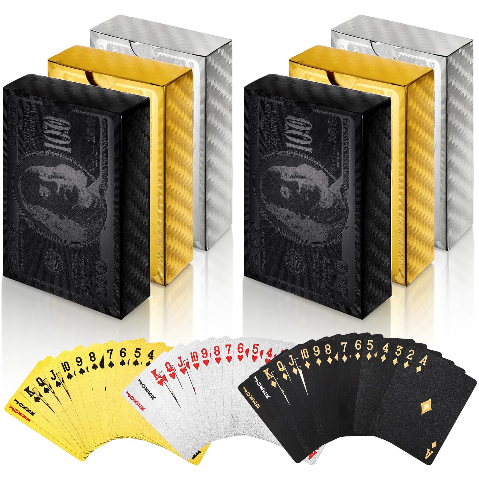 Yopay 6-deck set packaging shown for travel and gifting.