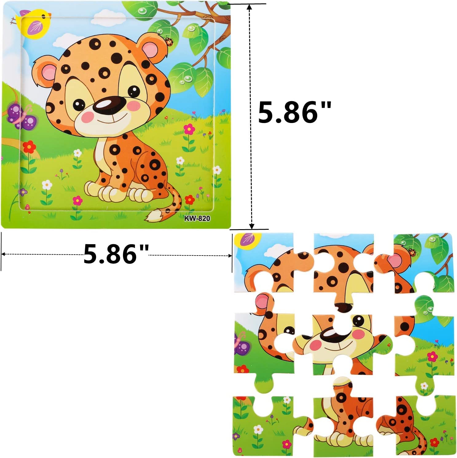 Yopay wooden puzzle elephant supports fine motor skills during play