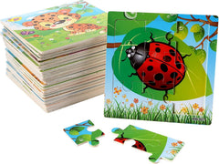 Yopay wooden puzzle panda encourages focus and cooperative play