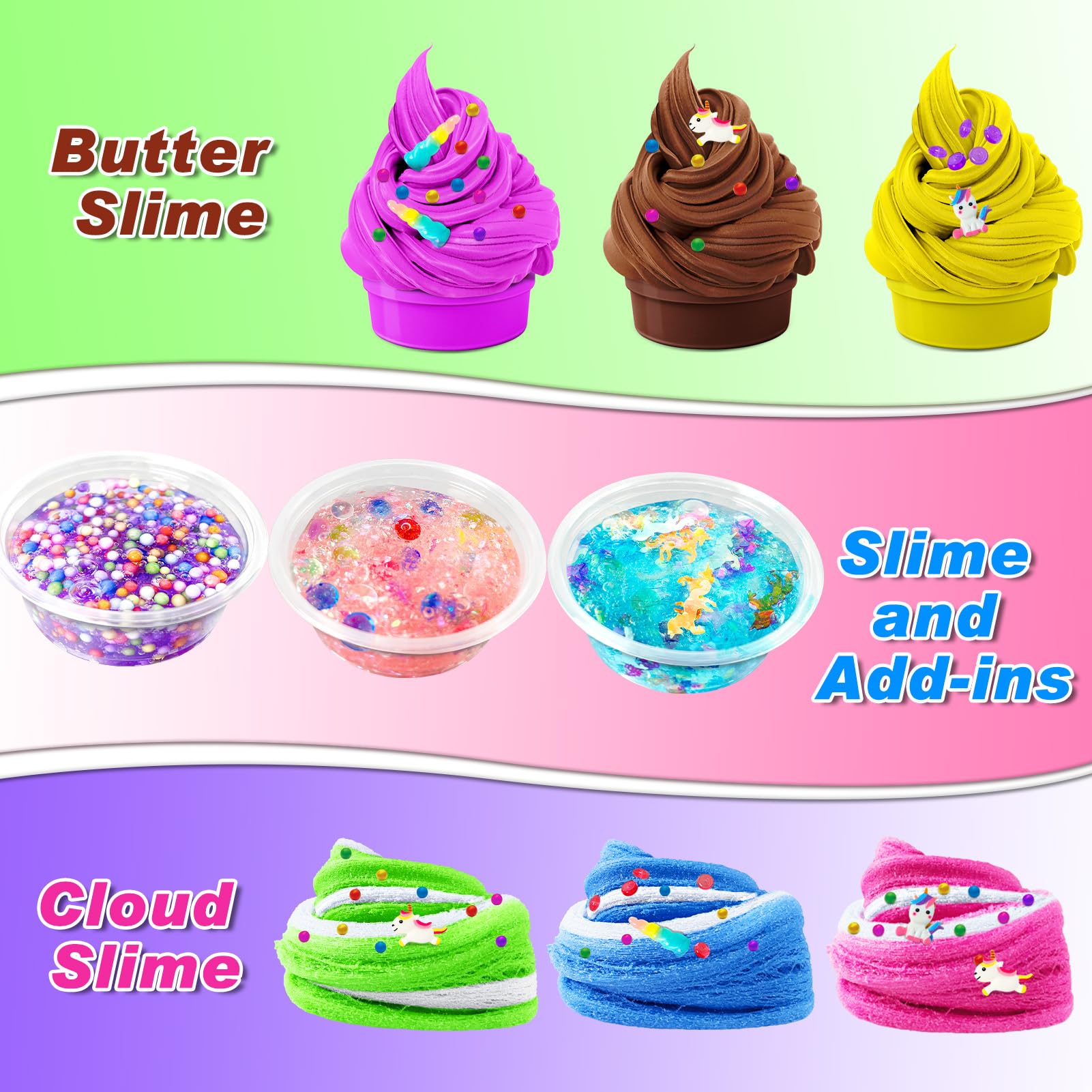 YOPINSAND DIY Slime Kit charms pack adds cute decorations for creativity.