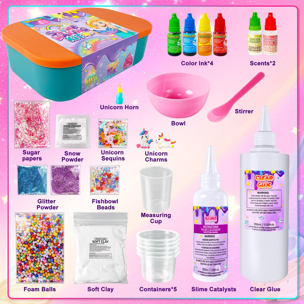 YOPINSAND DIY Slime Kit foam balls enable fluffy textures for play.