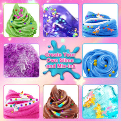YOPINSAND DIY Slime Kit glitter add-ins spark glittery, sensory fun.