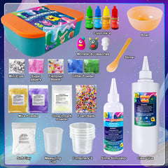 YOPINSAND Galaxy Slime Kit mix-ins highlight colorful, sparkly slime options.