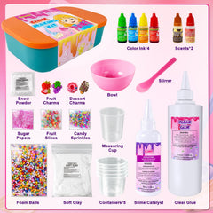 YOPINSAND Glimmer Crunchy slime jar showing sparkling texture for tactile fun.