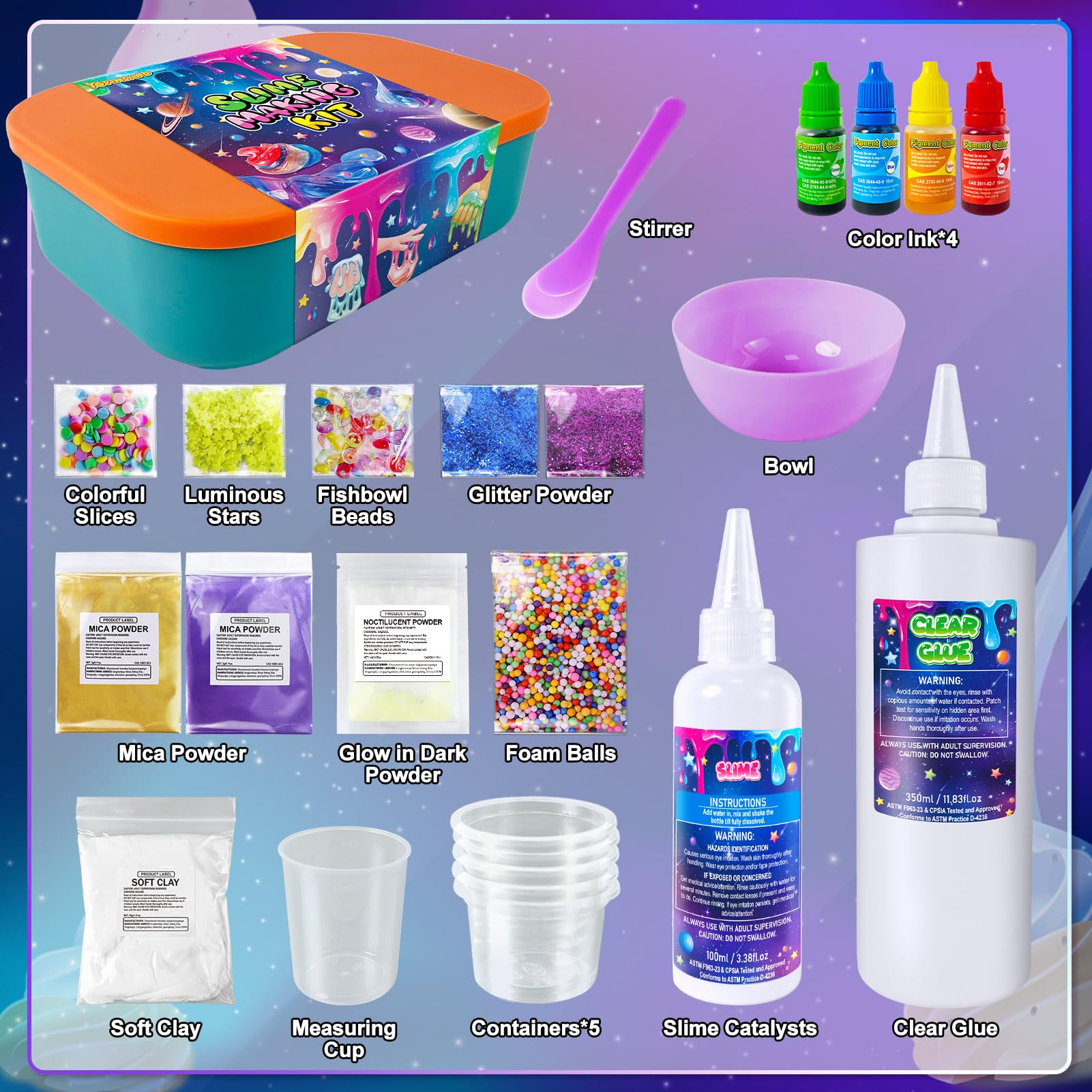 YOPINSAND Glimmer Crunchy slime ready to swirl with texture and shine