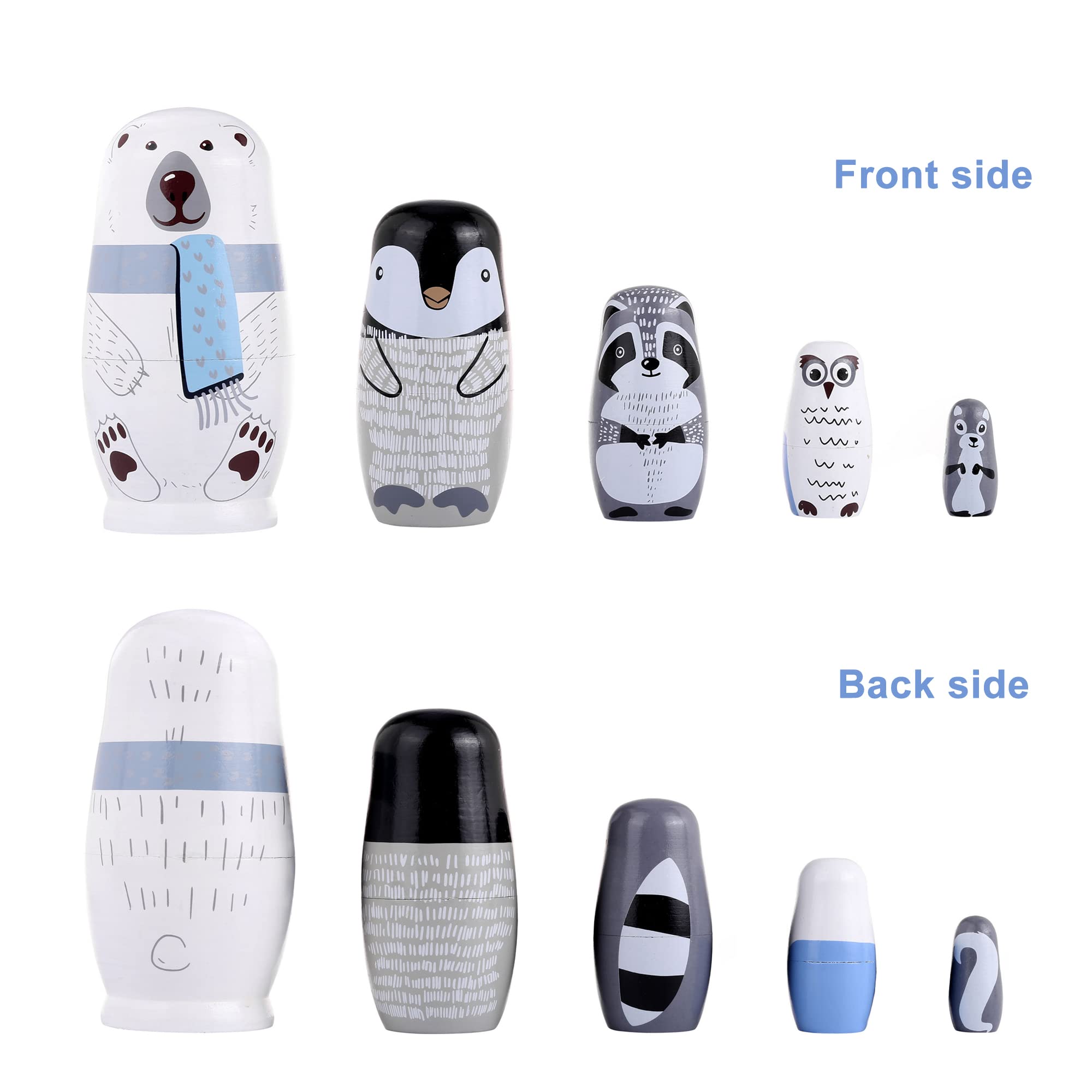 Yoption matryoshka owl dolls featuring detailed woodcraft and durable wooden construction