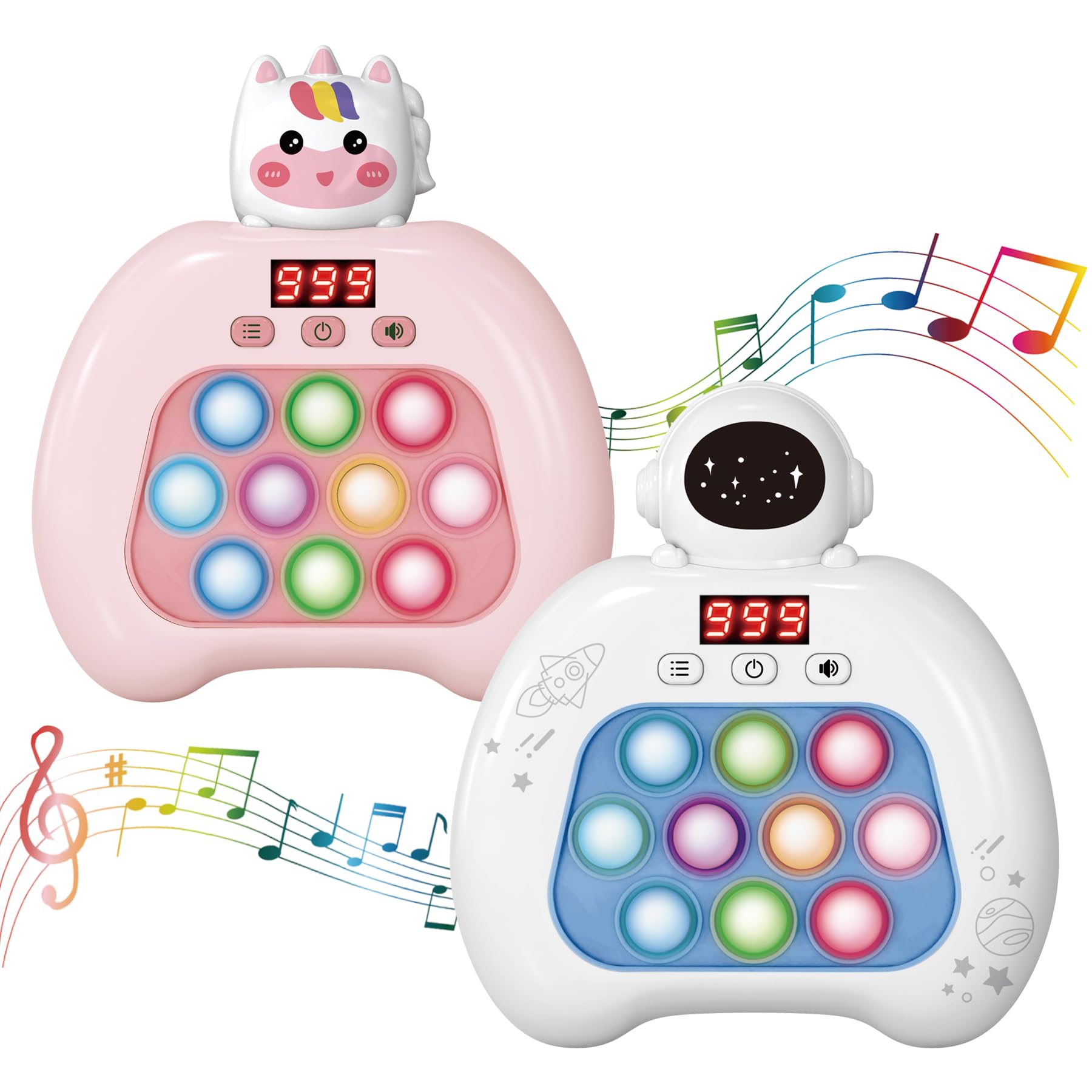 YOPYCCD fast push pop bubble console with LED screen boosts focus during play