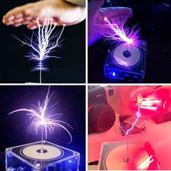 Yoqanr Musical Tesla Coil discharge needle in action for precise arcs