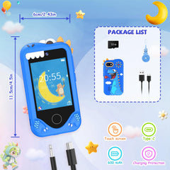 Yosfeng Kids Smart Phone with durable lanyard for safe on-the-go use.