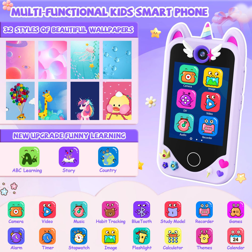 Yosfeng Kids Phone dual cameras capture precious kid moments.