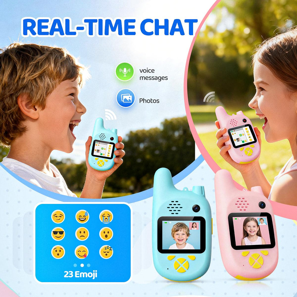 Yositochuan kids video walkie talkie rear camera to show surroundings