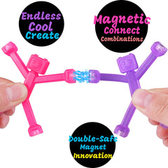 YOTNUS opaque green robot figures invite imaginative building and learning through play.