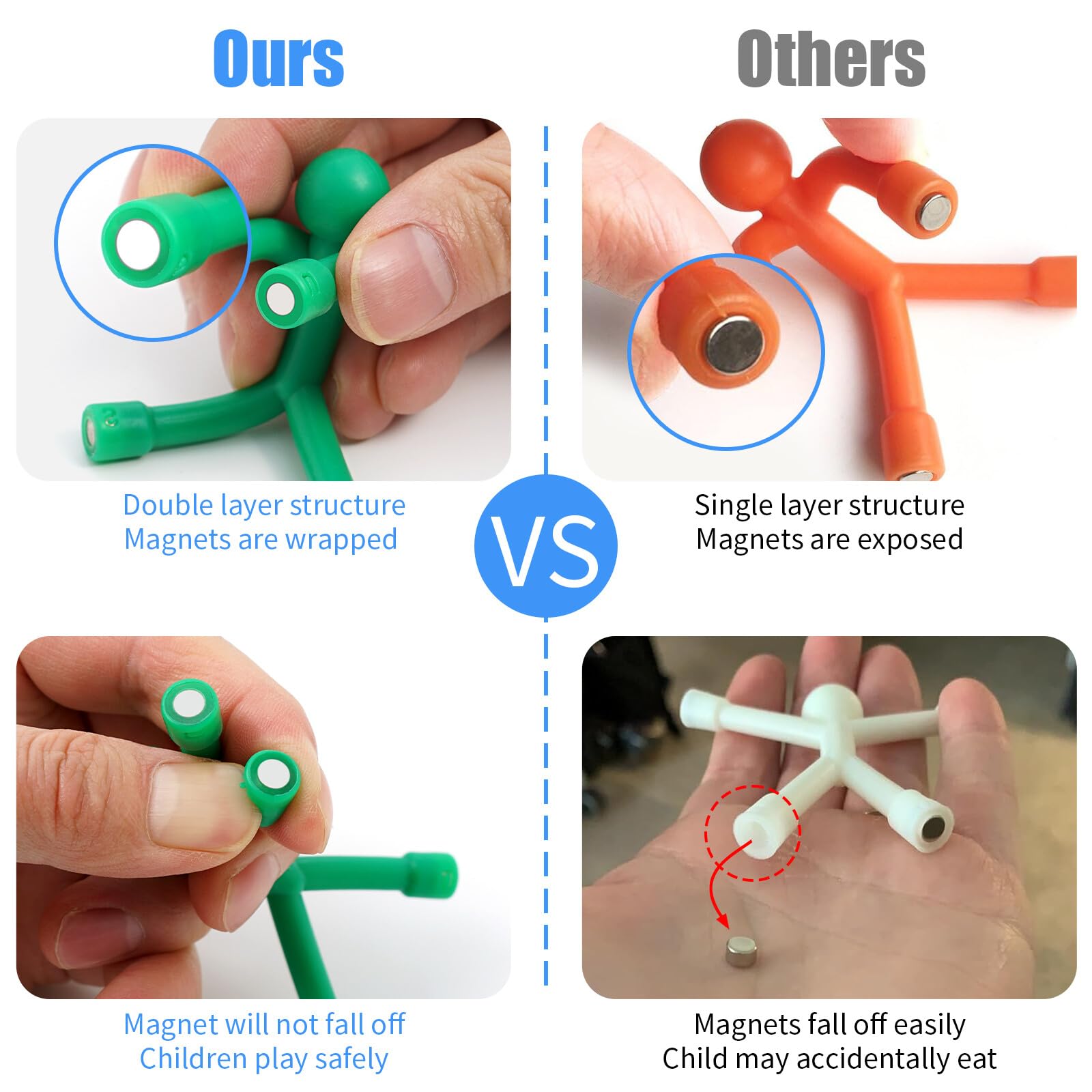 YOTNUS safe, durable TPE magnets meet safety standards.