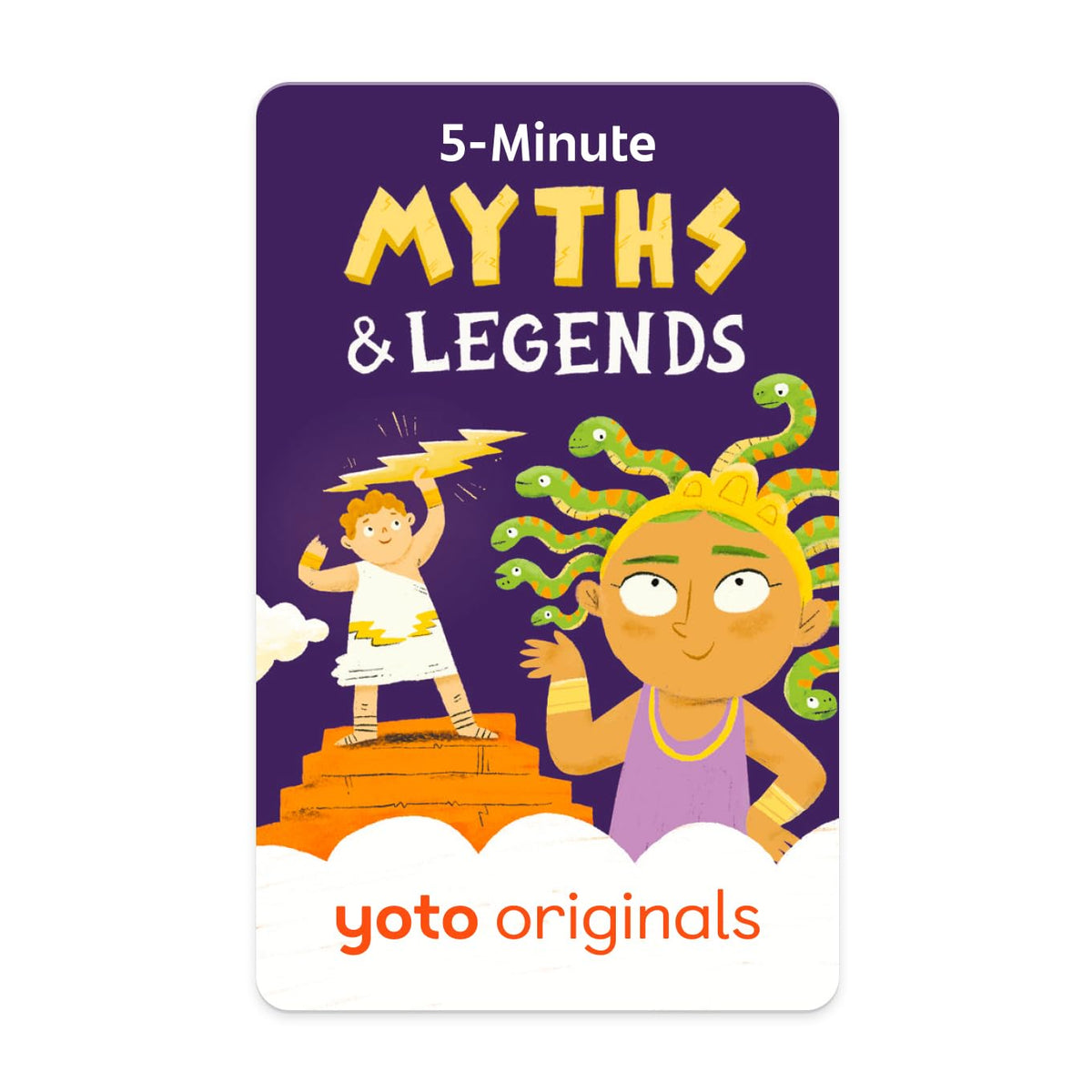 YOTO 5-Minute Myths & Legends card for engaging bedtime storytelling sessions.